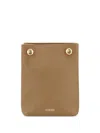 Loewe Pebble Soft Pouch In Brown