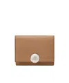 Loewe Pebble Trifold Wallet In Pebble Grain Calfskin In Brown