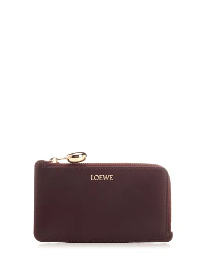Loewe Pebble Wallets Bordeaux