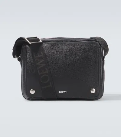 Loewe Xs Pebble Messenger Bag In Grained Calfskin