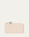 Loewe Pebble Zip Leather Card Holder In Pink