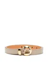 Loewe Pebbled Belt In Neutral