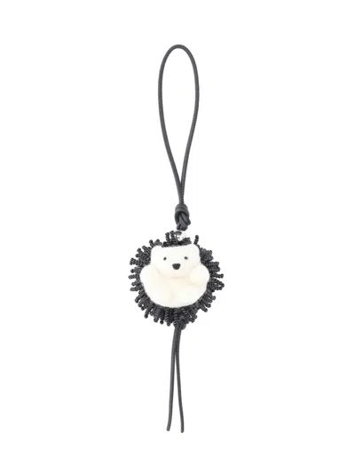 Loewe Pendant Charm " Hedgehog" In Black
