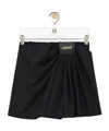 Loewe Draped Skirt In Nappa Lambskin In Black