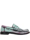 Loewe Mocassini Campo In Pelle Multicolor Donna In Blue