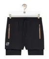 Loewe Performance Shorts In Technical Shell In Black