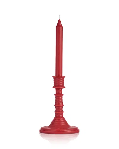 Loewe Perfumes Tomato Leaves Wax Scented Candleholder 11.2 Oz. In Red