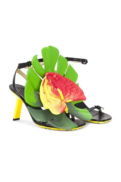 Loewe Petal 90 Sandal In Black