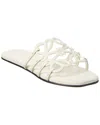 Loewe Petal Anagram Slide In Soft Calfskin In White