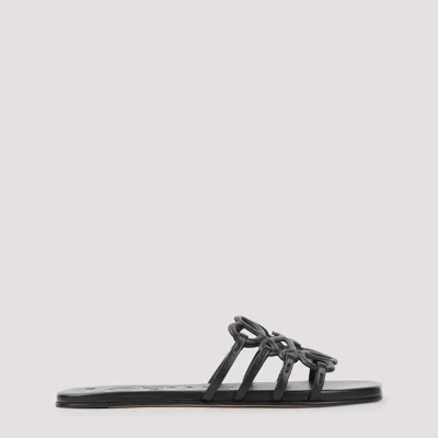 LOEWE PETAL ANAGRAM SLIDE SANDALS
