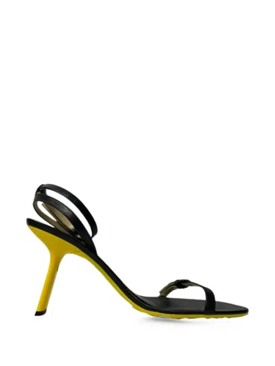 Pre-owned Loewe Petal Ankle-strap Sandals In Black