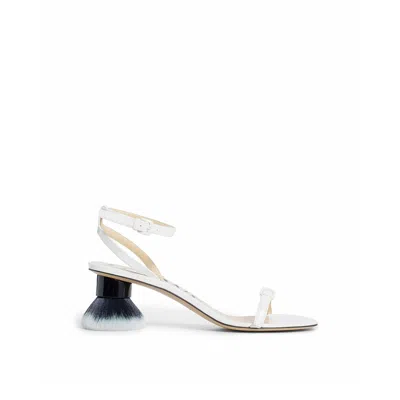 Loewe Petal Brush Leather Sandals Women
