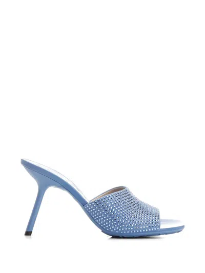 Loewe Petal Crystal-embellished Sandals In Blue