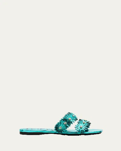 Loewe Petal Flower Crystal Sandals