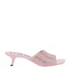 Loewe Petal High-heeled Sandals In Bonbon
