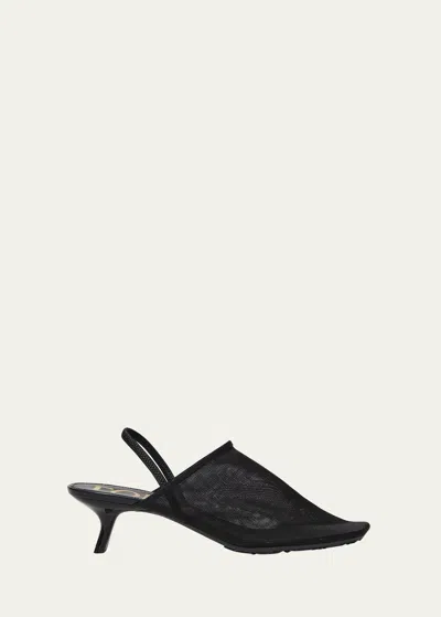 LOEWE PETAL MESH SLINGBACK PUMPS