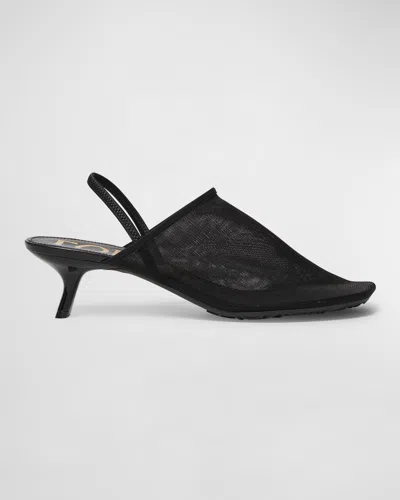 LOEWE PETAL MESH SLINGBACK PUMPS