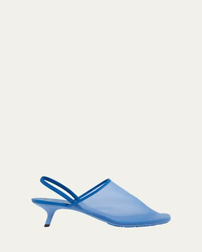 LOEWE PETAL MESH SLINGBACK PUMPS