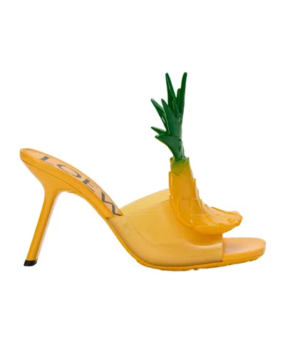 Loewe Petal Pineapple Sandal In Pvc In Yellow