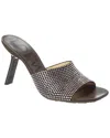 Loewe Petal 90mm Rhinestone-embellished Leather Sandals In Brown