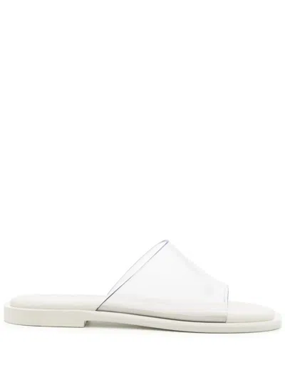 Loewe Petal Transparent-strap Sandals In White