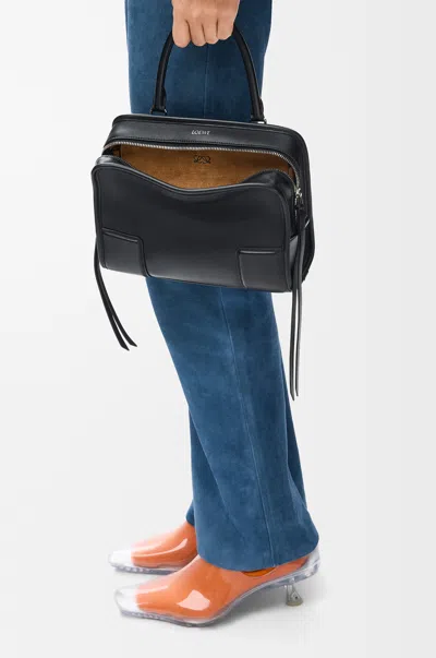 Loewe Mini Amazona 180 Bag In Soft Leather Skin For Woman In Black