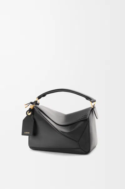 Loewe Small Featherlight Puzzle Bag In Nappa Lambskin For Woman In Black