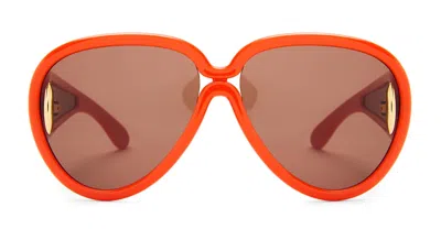 LOEWE PILOT MASK - SHINY ORANGE SUNGLASSES