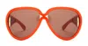 Loewe Pilot Mask - Shiny Orange Sunglasses In Orange