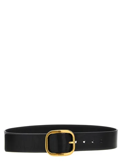 Loewe Pin Buckle Leather Belt Belts In Black