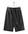 Loewe Pin Shorts In Nappa Lambskin In Black