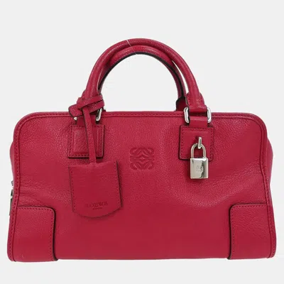 Pre-owned Loewe Pink Amazona 28 Handbag