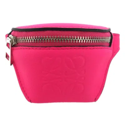 Pre-owned Loewe Pink Coin Purse/coin Case ()