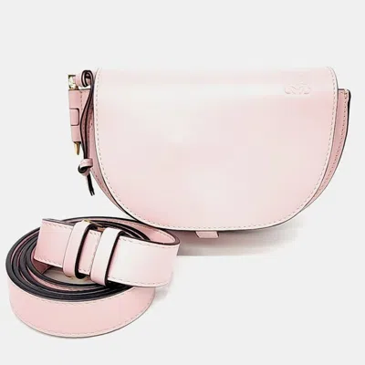 Pre-owned Loewe Pink Leather Gate Mini Belt Bag