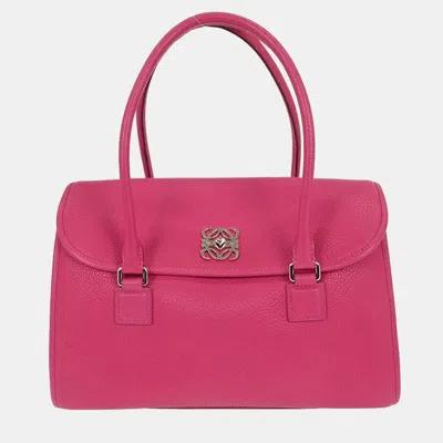 Pre-owned Loewe Pink Leather Handbag