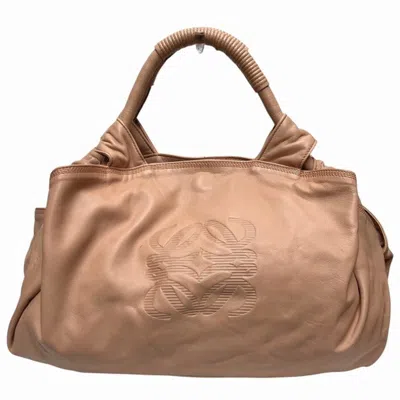 Pre-owned Loewe Pink Leather Handbag Tote Bag ()