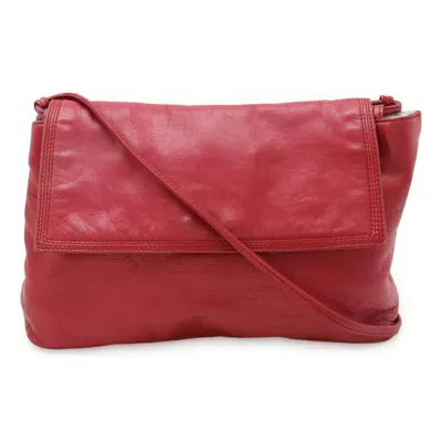 Pre-owned Loewe Pink Leather Pochette Pouch Shoulder Bag ()