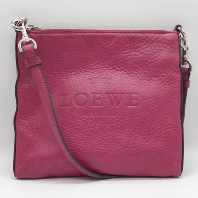 Pre-owned Loewe Pink Leather Shoulder Bag ()