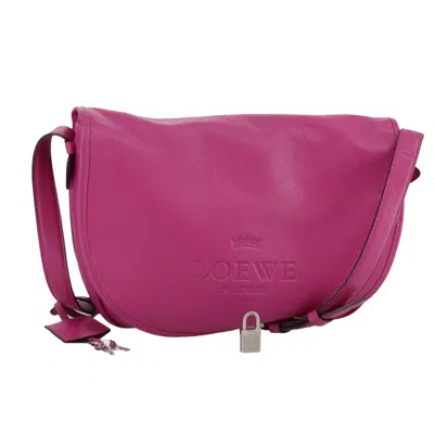 Pre-owned Loewe Pink Leather Shoulder Bag ()