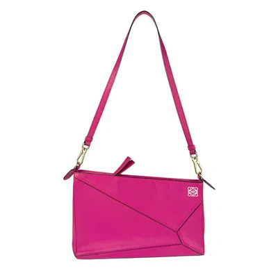 Pre-owned Loewe Pink Leather Shoulder Bag ()