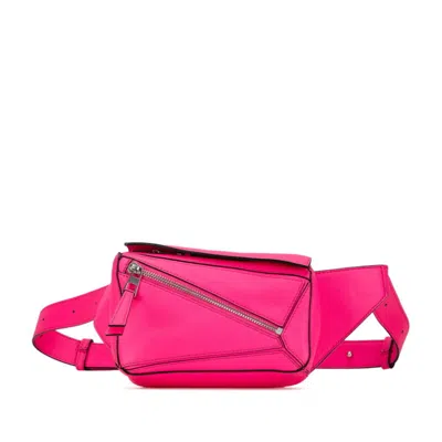 Pre-owned Loewe Pink Leather Shoulder Bag Sling Bag ()