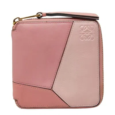 Pre-owned Loewe Pink Leather Wallet (bi-fold) ()