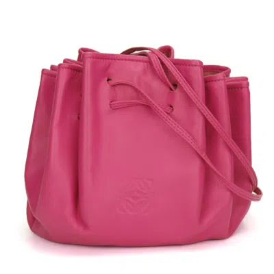 Pre-owned Loewe Pink Nappa Leather Shoulder Bag ()