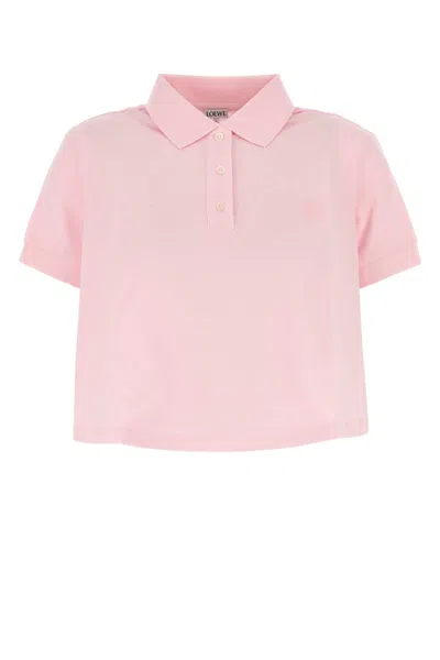 Loewe Pink Piquet Oversize Polo Shirt