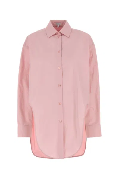 Loewe Cotton Shirt In Pink