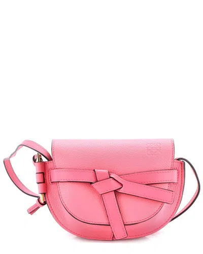 Loewe Pink Sheep Leather Gate Shoulder Bag Mini (authentic Pre-loved)