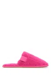 Loewe Woman Fluo Pink Pile Slippers In Pink