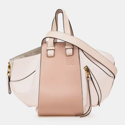 Pre-owned Loewe Pink Small Leather Hammock Bag
