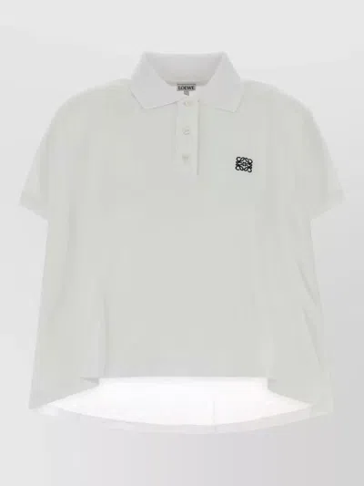 Loewe Piquet Shirt Polo Collar Short Sleeves In Multi