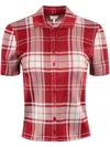 Loewe Silk-blend Polo Shirt In Red